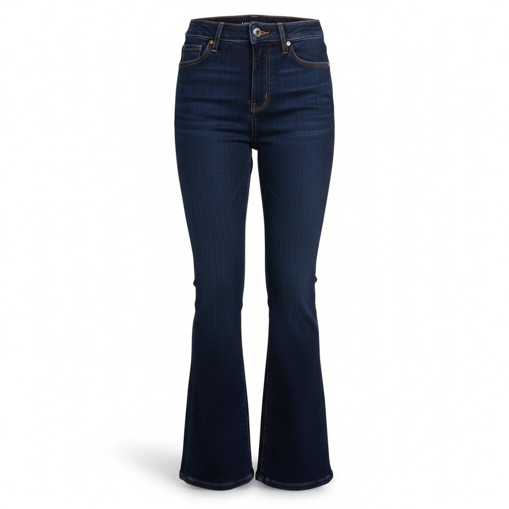 American Eagle Kick Boot Jeans Womens 14 Blue Dark Wash Next Level Stretch
